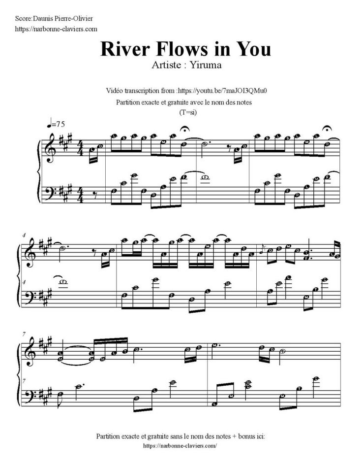 River Flows In You Sheet Music (1) - [PDF Document]