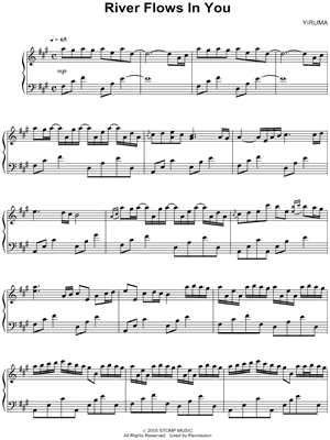 River Flows In You Yiruma PDF Free Piano Sheet Music